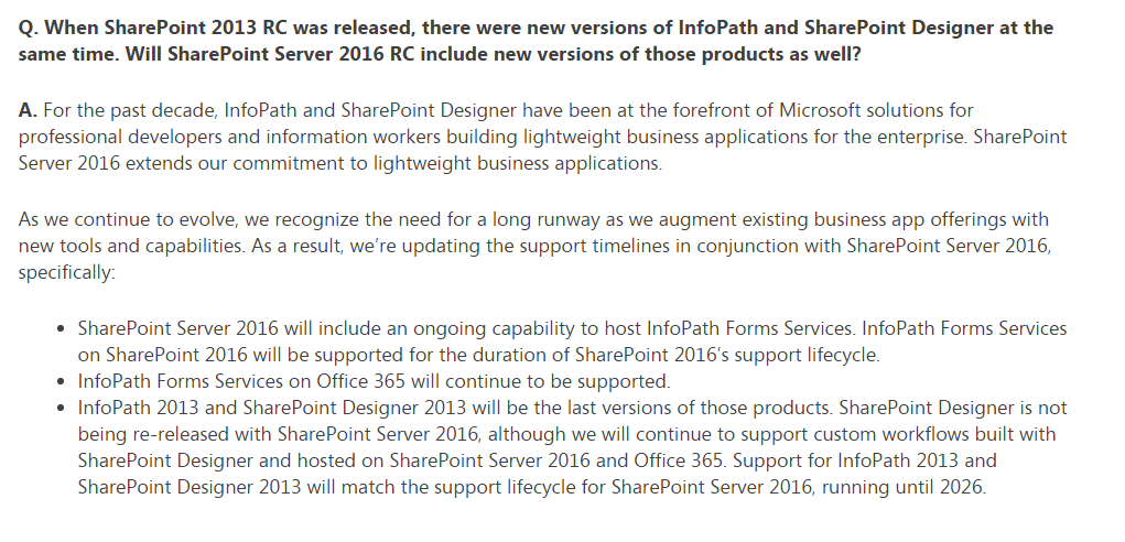 sharepoint 2016 release candidate 