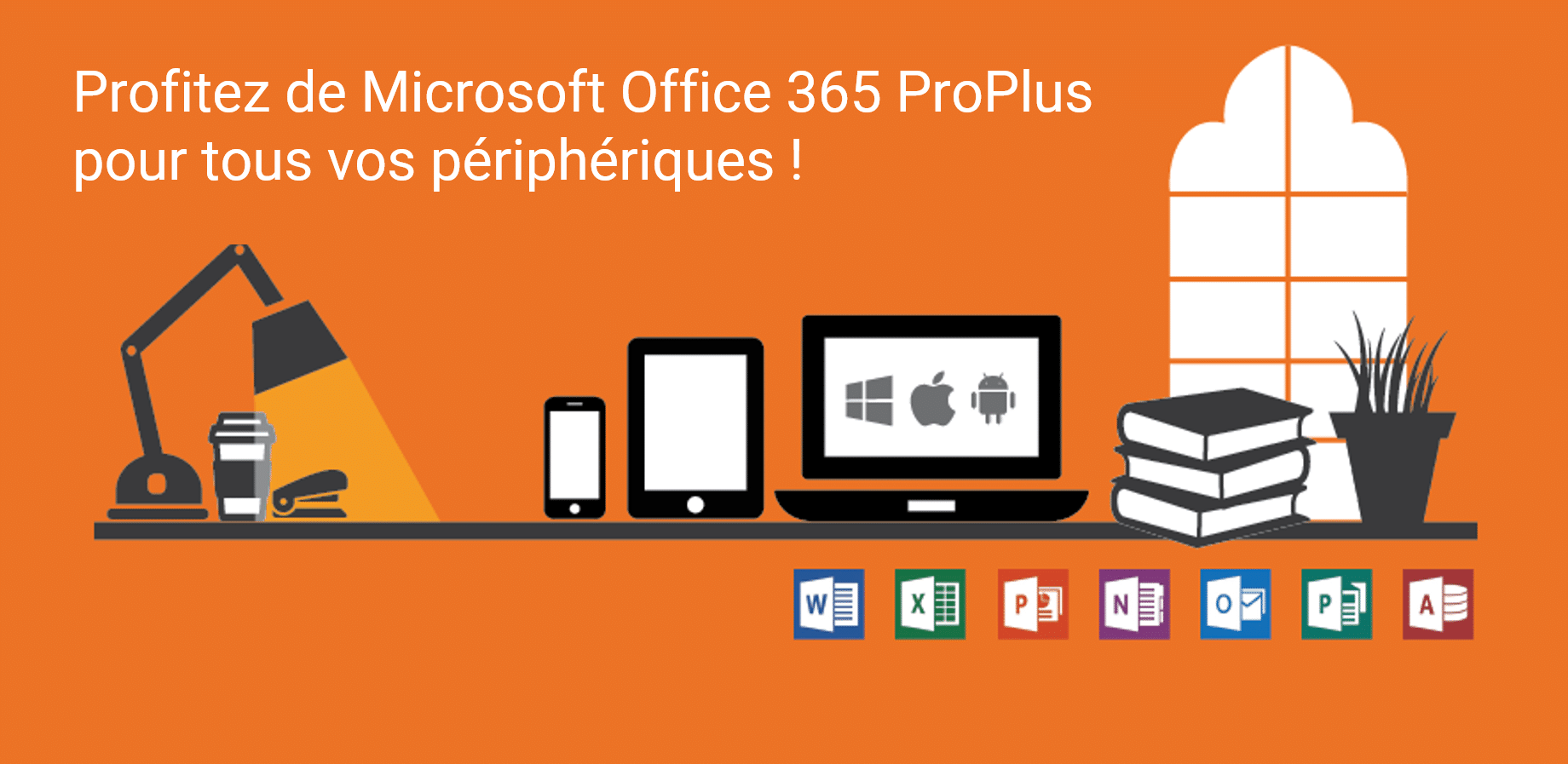 Le programme Office 365 ProPlus est éligible avec le Shared Computer Activation