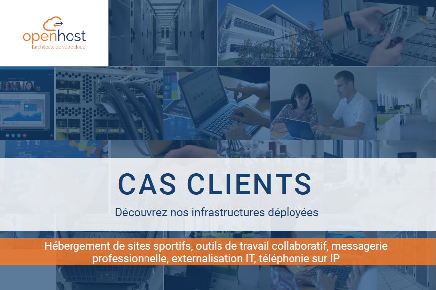 exemple hébergement cloud en France cas clients architecture serveur Microsoft infrastructure on premise et azure Cloud