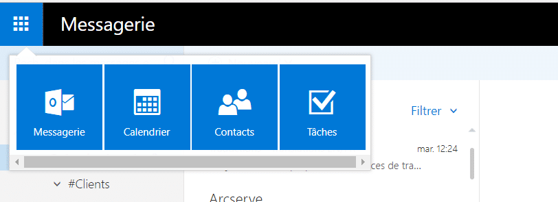 carnet d'adresse webmail Exchange Outlook Microsoft 
