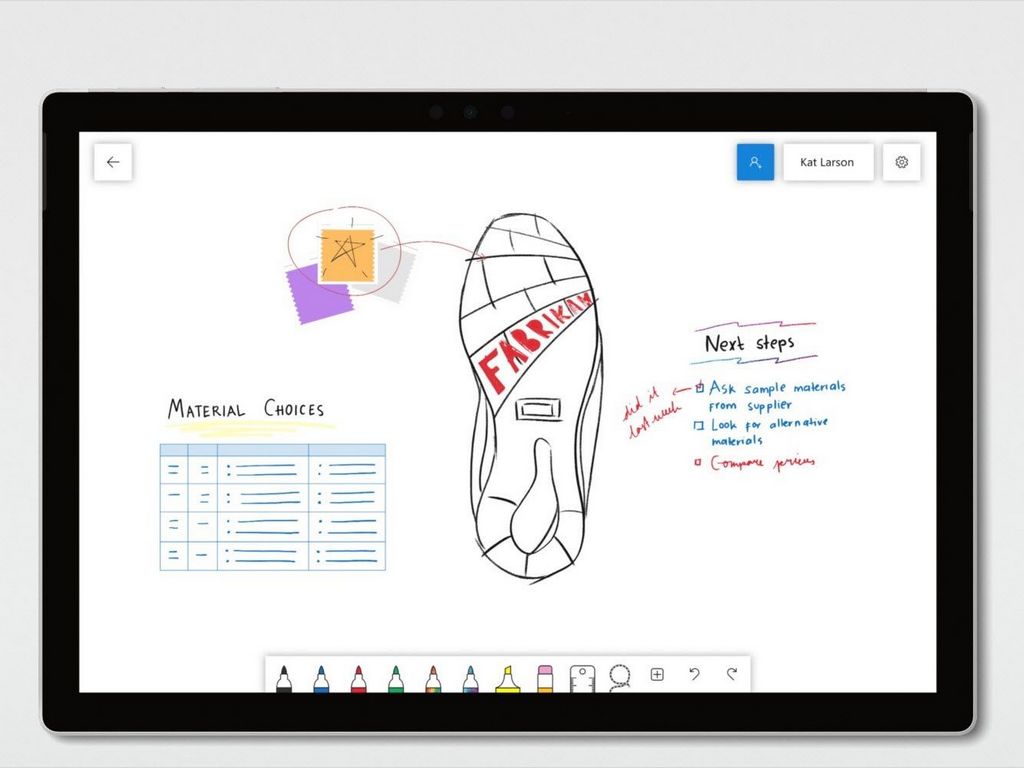 Nouveauté Microsoft Teams 2018 Whiteboard