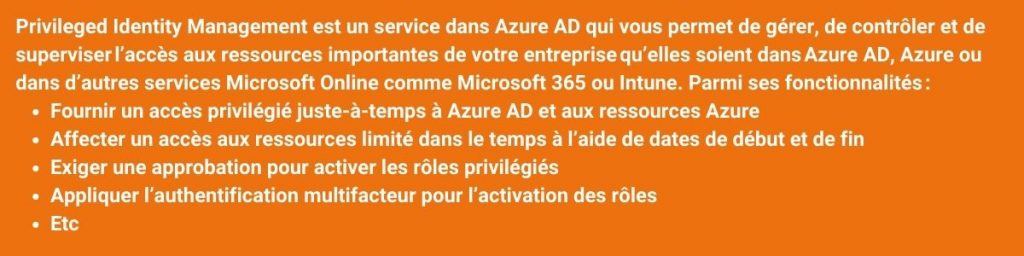 définition de Privileged Identity Management