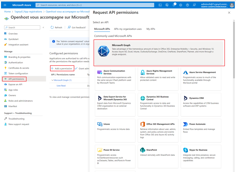 accorder les permissions dans azure ad date derniere connexion azure ad