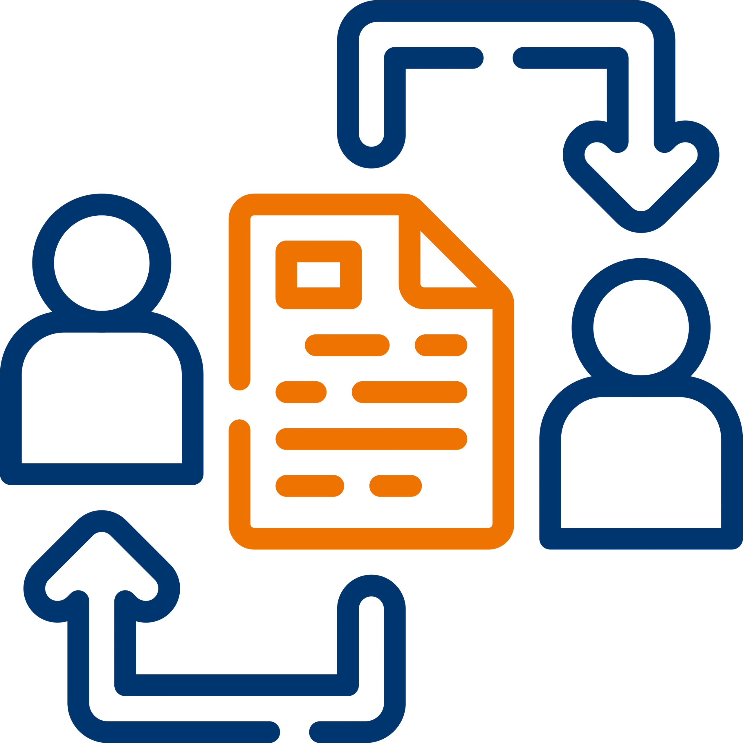 Partage documents icone