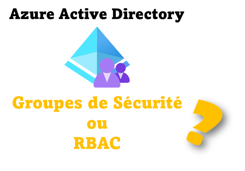 Azure AD Groupes de sécurité vs RBAC